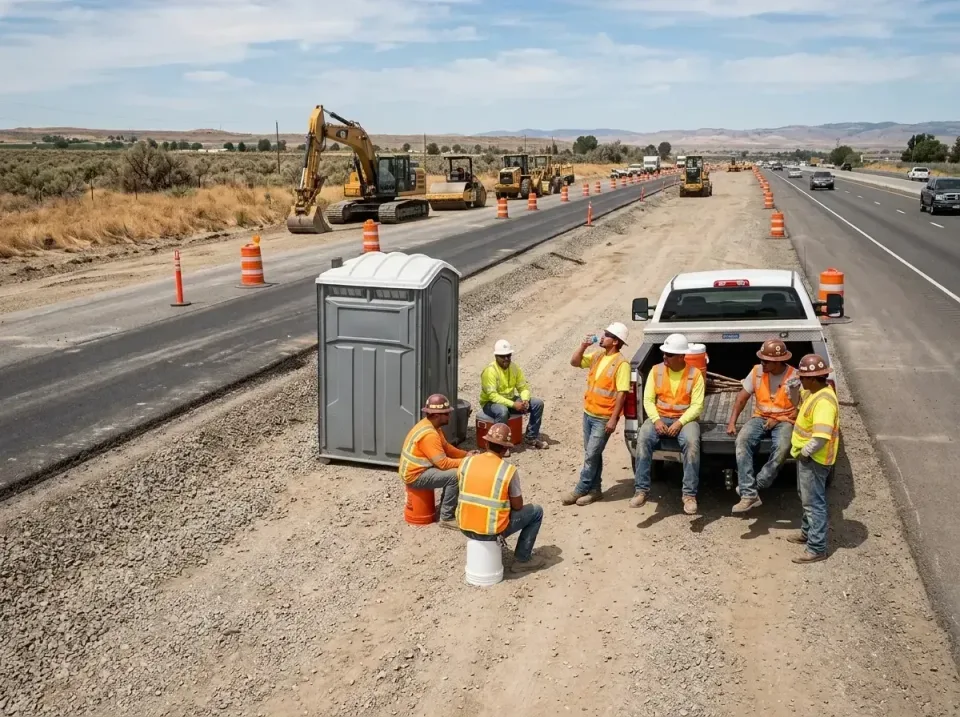 highway-road-construction-crew-007 — frequently asked questions, Porta Potty and Restroom Rentals in Victor, ID